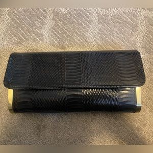 Snakeskin print Clutch/Crossbody NWT